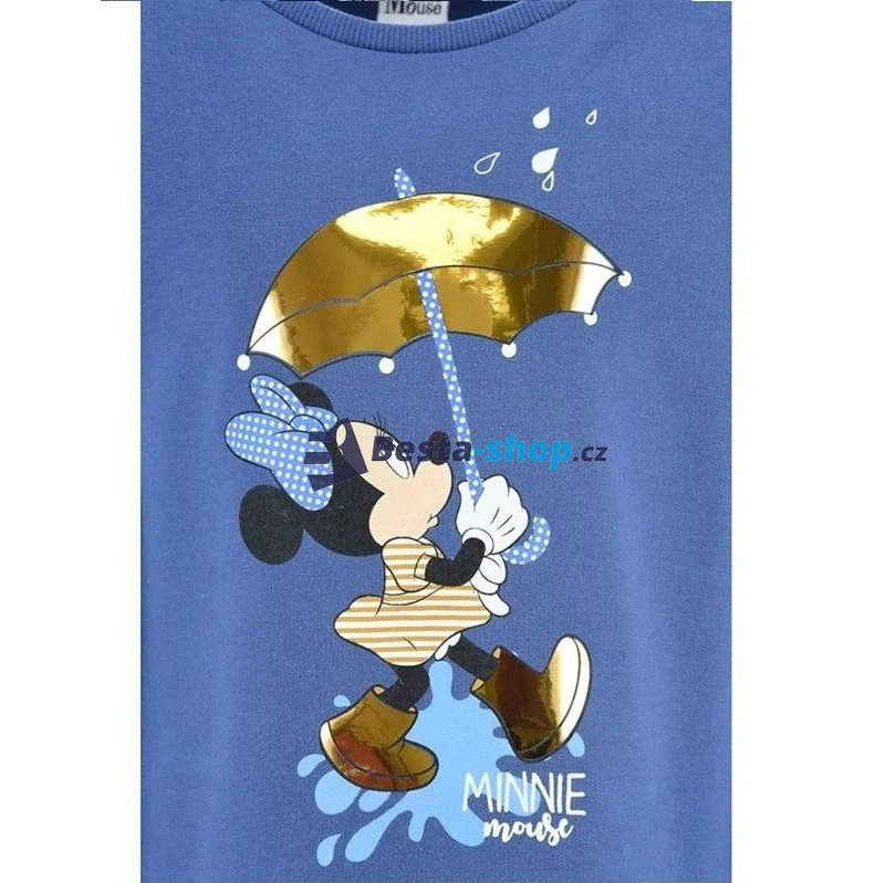 Dívčí mikinové šaty Minnie Mouse - šedé