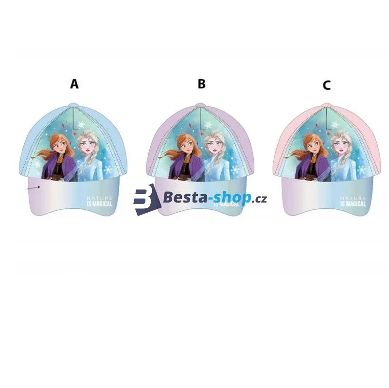 Dívčí kšiltovka Ledové království - růžová