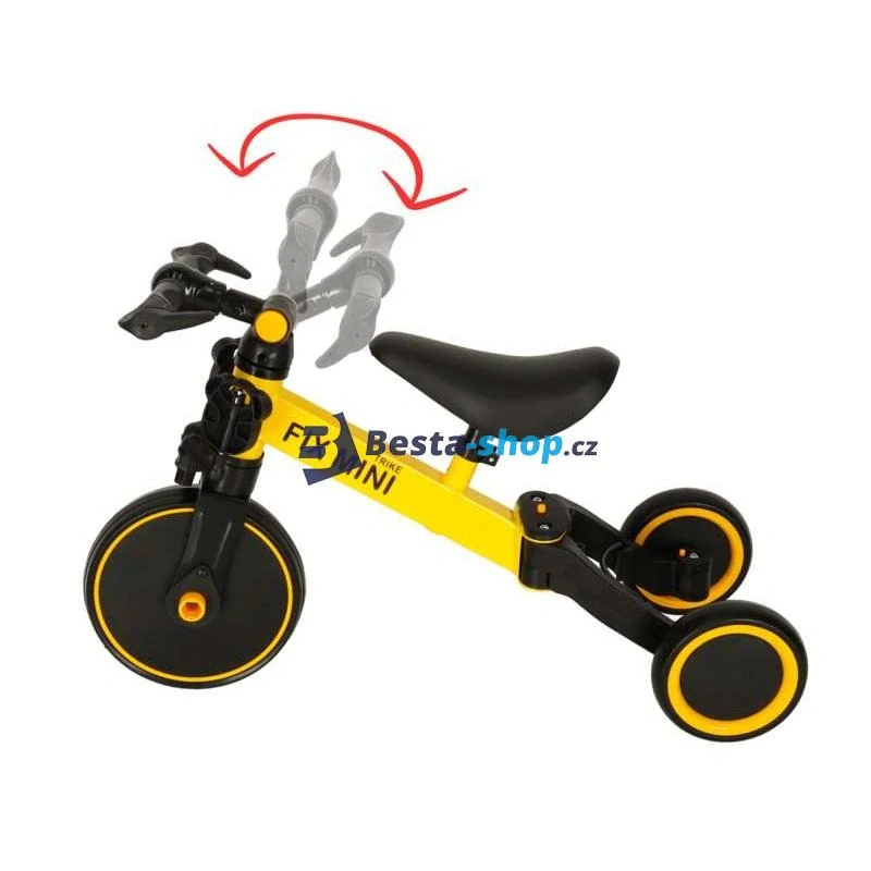 Dětská tříkolka 3v1 Trike Fix Mini žlutá
