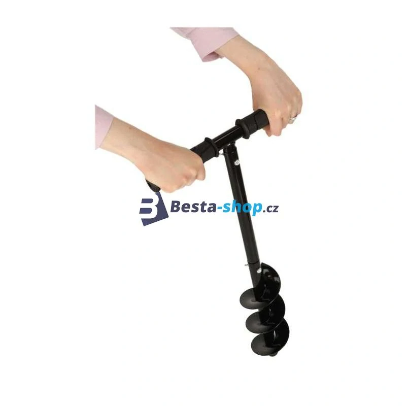 Ruční šnekový zemní vrták 60 cm – ideální na výsadbu a plotové sloupky