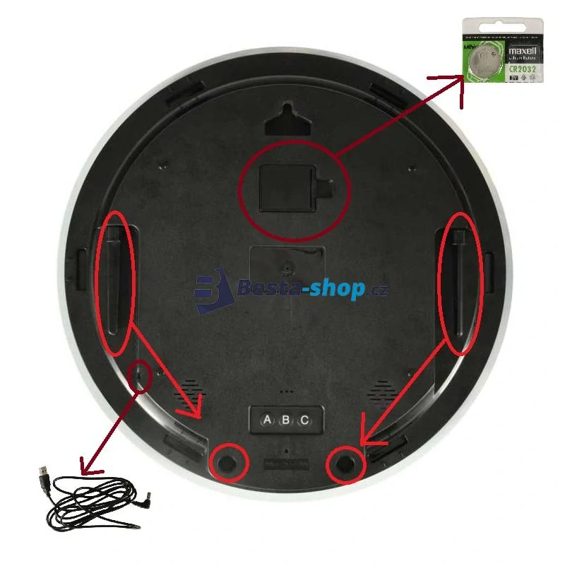 Designové nástěnné hodiny Mars – oranžové, průměr 32 cm