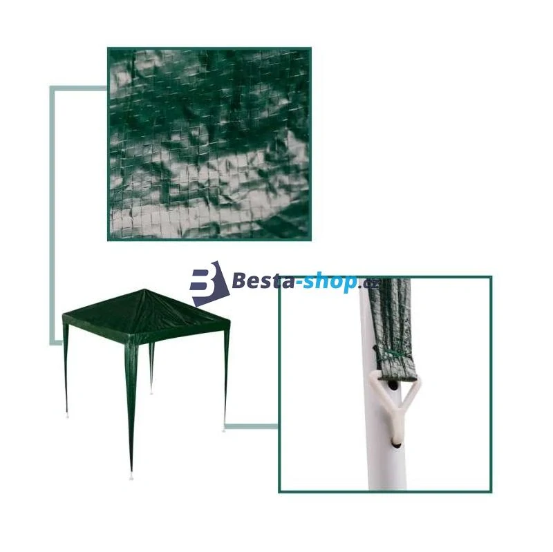 Zahradní altán / párty stan zelený 2x2 m