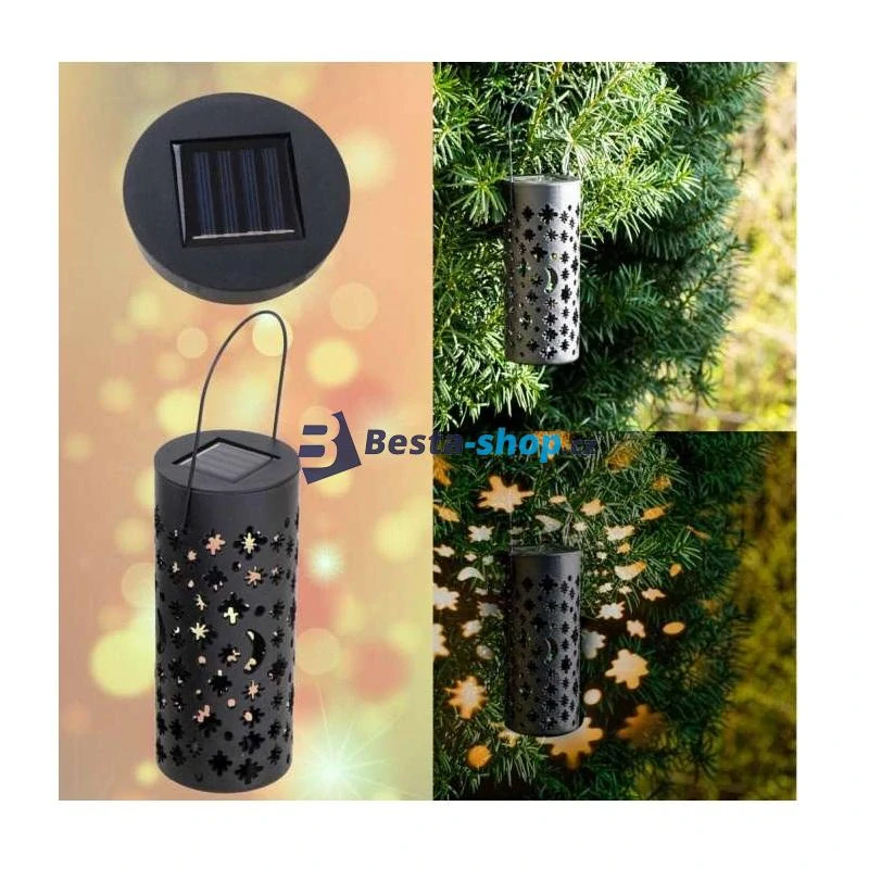 Solární zahradní lampa / lucerna 4ks 40 cm