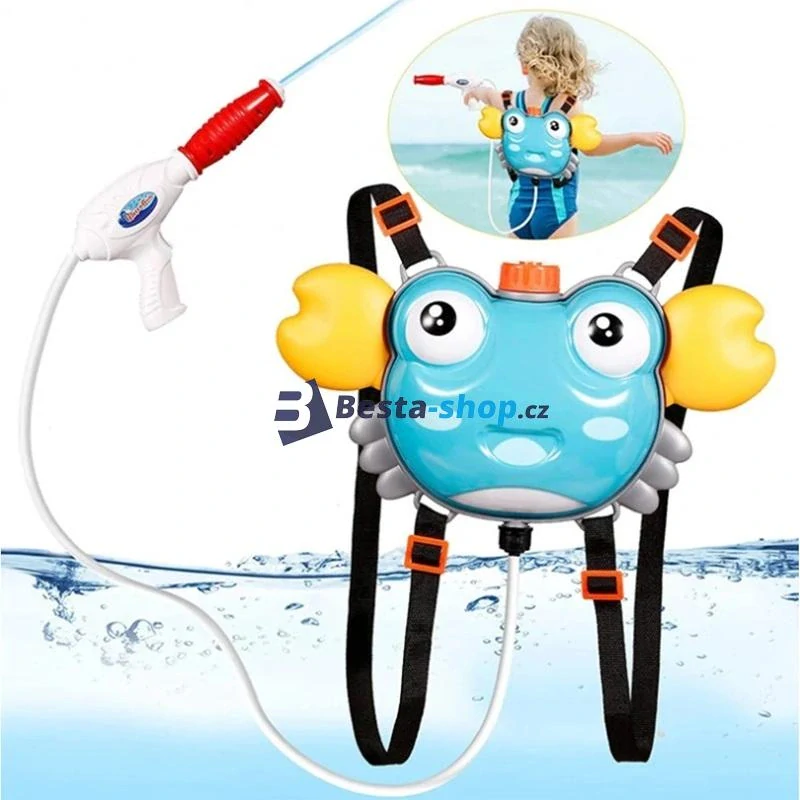 Vodní pistole s nádrží v batohu Krab 1000 ml