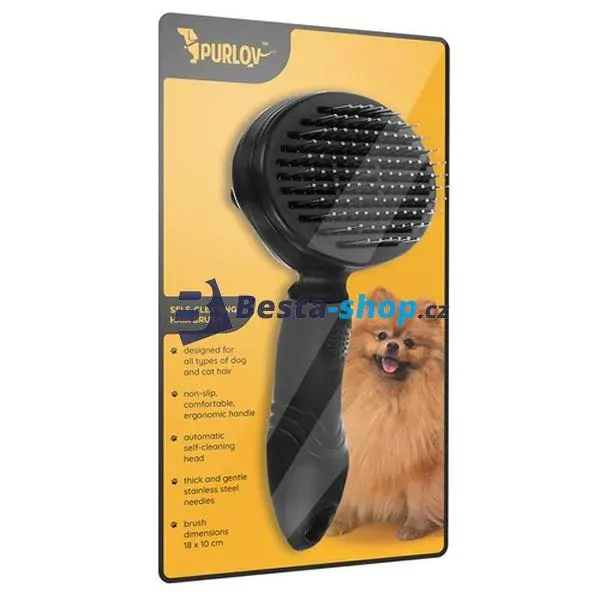 Samočistící kartáč na psy a kočky Hair Brush