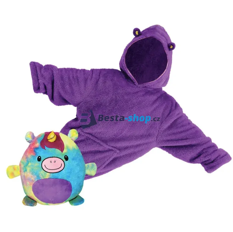 Domácí mazlíček, polštář a mikina s kapucí 3v1