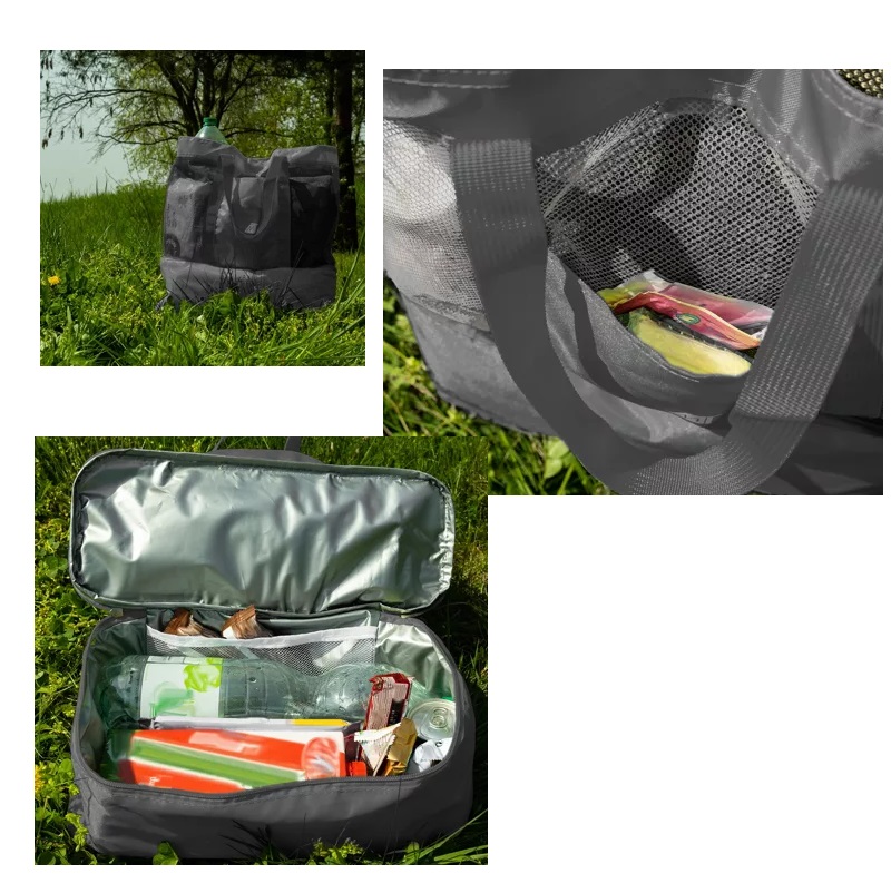 Termotaška na pláž, piknik 20 l šedá