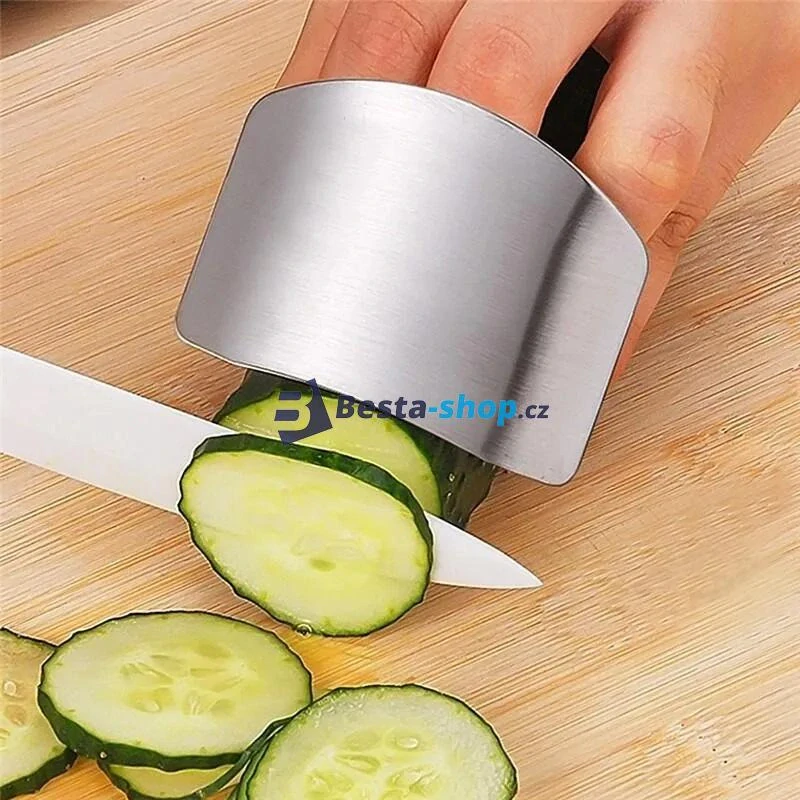 Ocelová ochrana prstů při krájení