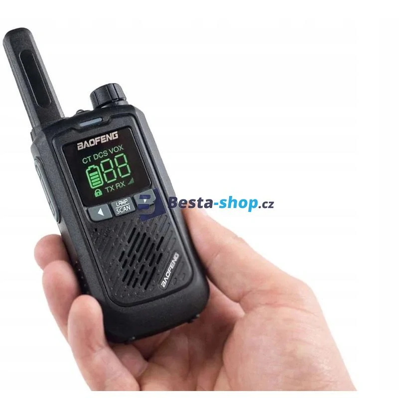 Vysílačky + sluchátka Baofeng BF-T17 2 ks černá