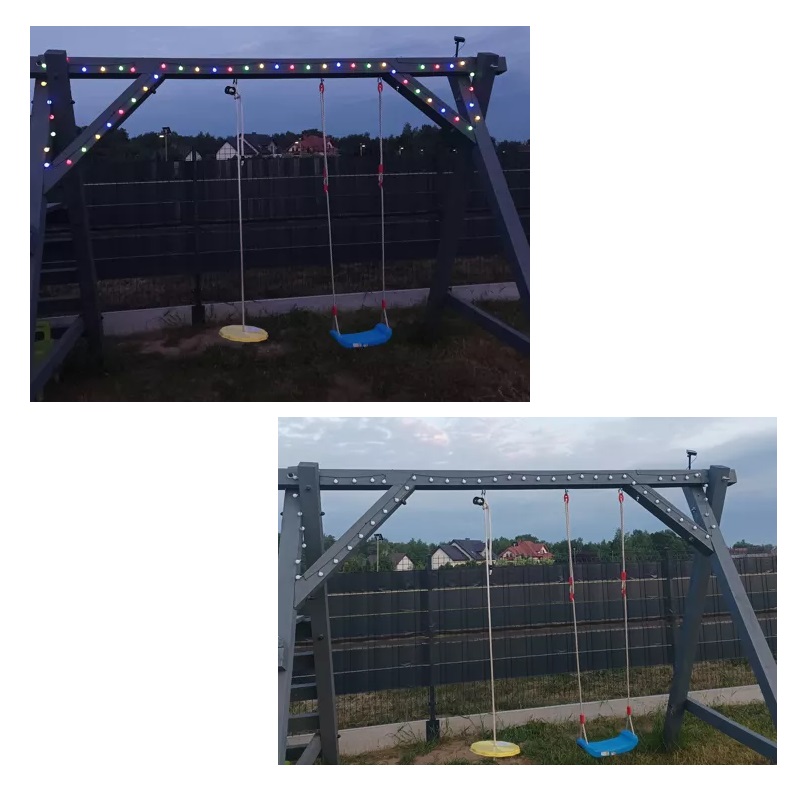 Solární dekorační řetěz girlanda 7 m 2V IP44