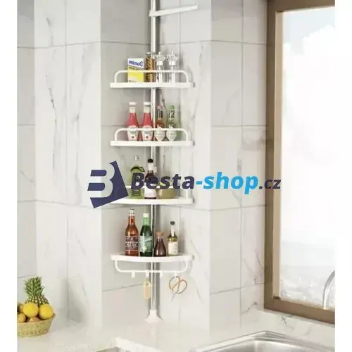 Nastavitelná rohová sprchová polička