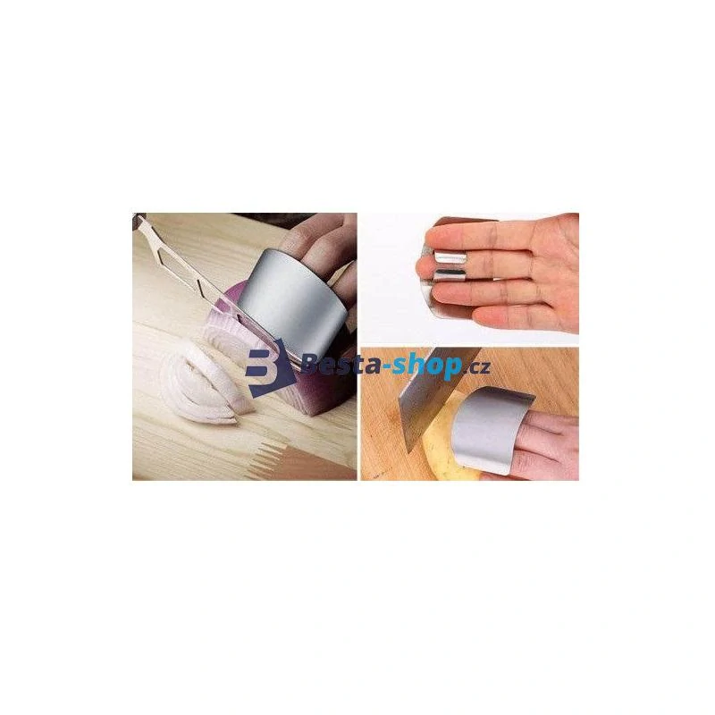 Ocelová ochrana prstů při krájení