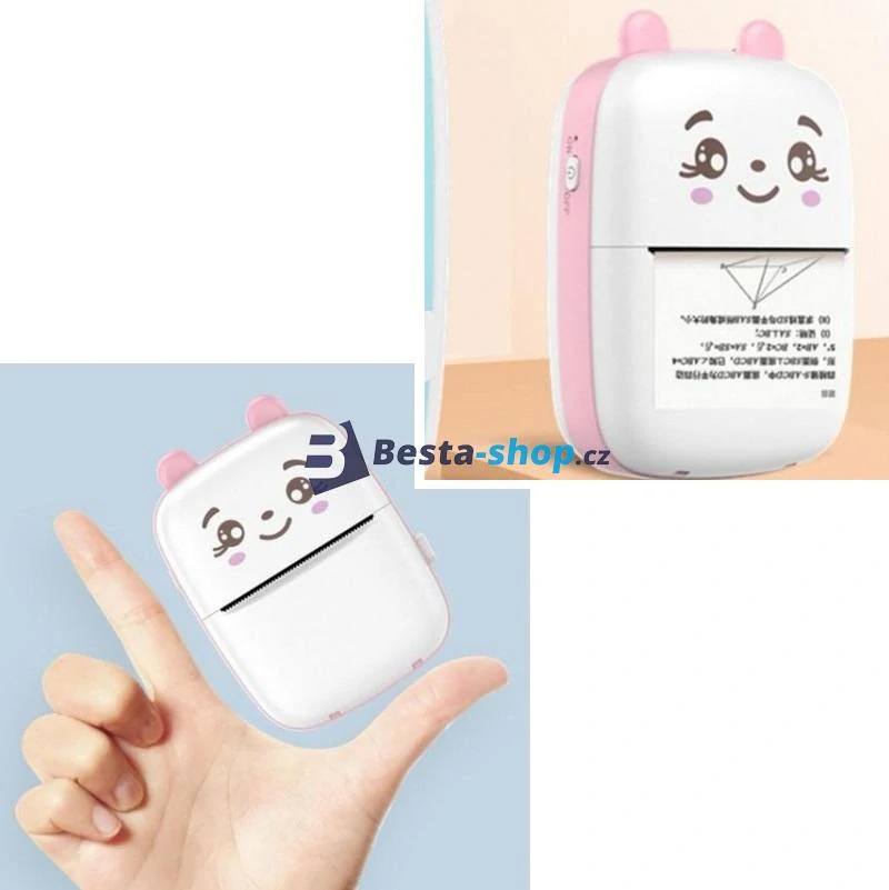 Přenosná mini fototiskárna pro děti i dospělé