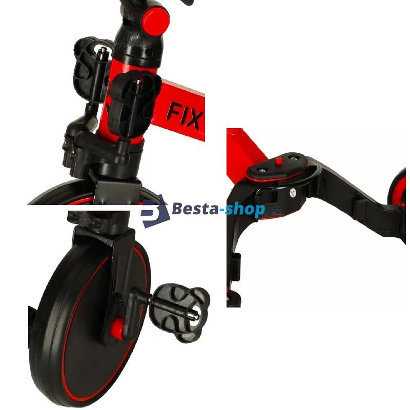Dětská tříkolka 3v1 Trike Fix Mini červená