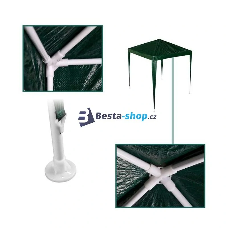 Zahradní altán / párty stan zelený 2x2 m