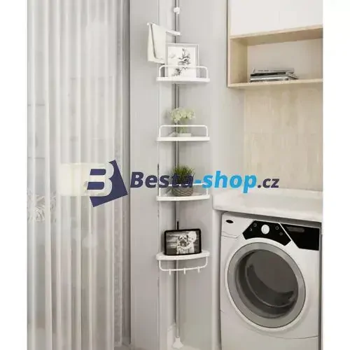 Nastavitelná rohová sprchová polička