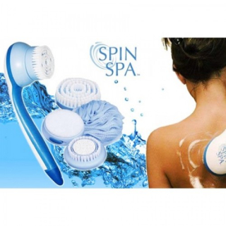 Elektrický čistící masážní kartáč na tělo SPIN SPA 5v1 Sada