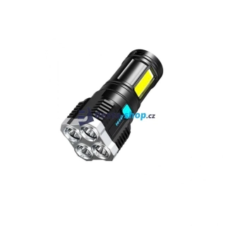 Voděodolná LED baterka s USB nabíjením