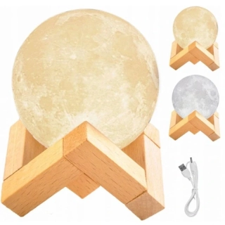 3D Lampička měsíc Moon Light 12 cm