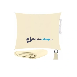 Ochranná plachta proti slunci 3x2 m béžová