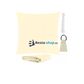 Ochranná plachta proti slunci 3,6 x 3,6 m béžová