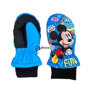 Disney dětské palčáky na lyže – Mickey Mouse, světle modré
