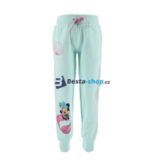 Dívčí tepláky z BIO bavlny DISNEY MINNIE tyrkysové