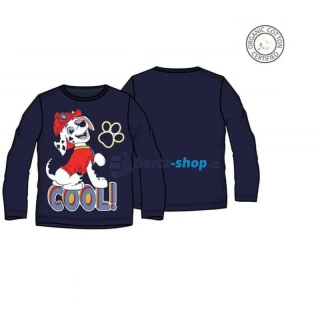 Chlapecké BIO bavlněné tričko s dlouhým rukávem – Tlapková Patrola, modré