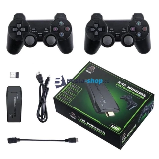 Bezdrátová HDMI Retro herní konzole 4K TV 15000 her
