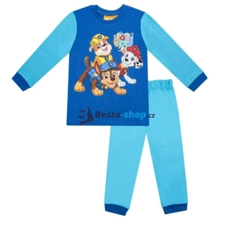 Chlapecké bavlněné pyžamo Tlapková patrola světle modré