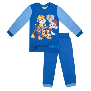 Chlapecké bavlněné pyžamo Tlapková patrola tmavě modré