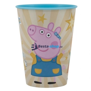 Plastový kelímek - Prasátko Peppa 260ml modrý