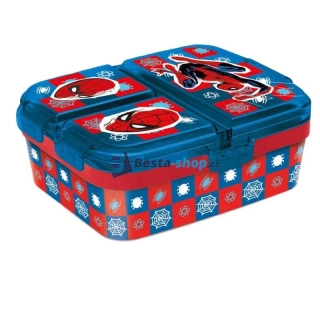 Plastový box na svačinu Spider-Man 4 komory