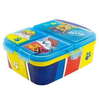 Plastový box na svačinu Tlapková patrola 4 komory