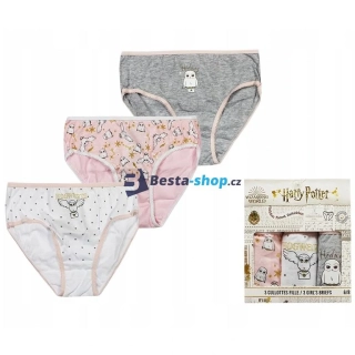 Dívčí spodní prádlo BIO - Harry Potter mix 3 ks