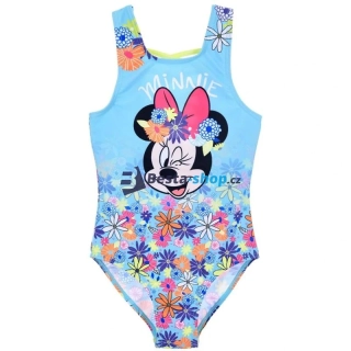 Dívčí jednodílné plavky Minnie Mouse modré