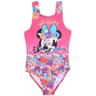 Dívčí jednodílné plavky Minnie Mouse růžové
