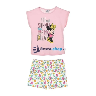Dívčí letní komplet Minnie Mouse světle růžové 