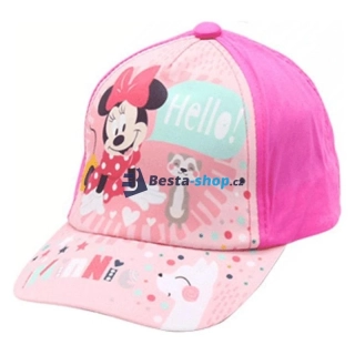 Dívčí kšiltovka Minnie Hello - tmavě růžová