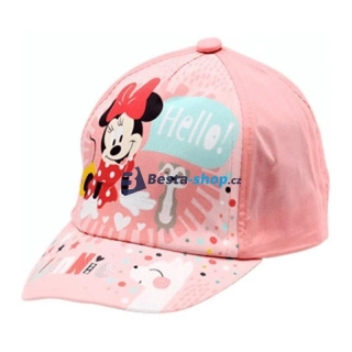 Dívčí kšiltovka Minnie Hello - světle růžová