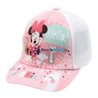 Dívčí kšiltovka Minnie Hello - bílá