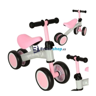 Dětské odrážedlo Trike Fix Tiny růžové – lehké čtyřkolové odrážedlo