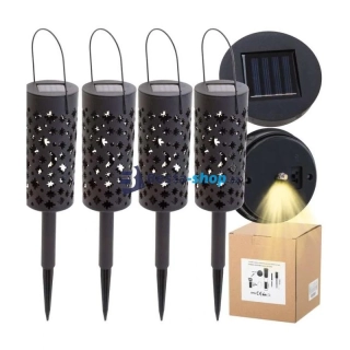 Solární zahradní lampa / lucerna 4ks 40 cm