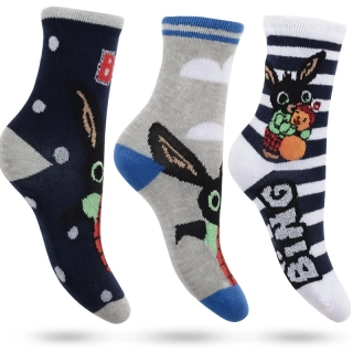 Dětské ponožky s Králíkem Bing mix modré – sada 3 párů