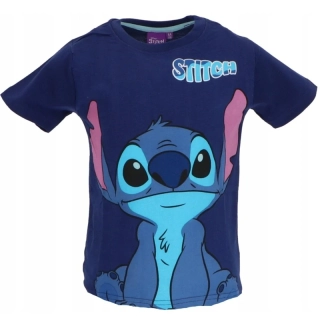 Chlapecké tričko s krátkým rukávem Stitch tmavě modré